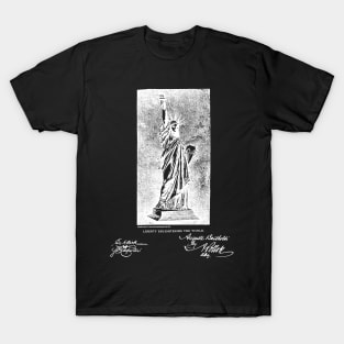 Statue of Liberty Vintage Patent Drawing T-Shirt